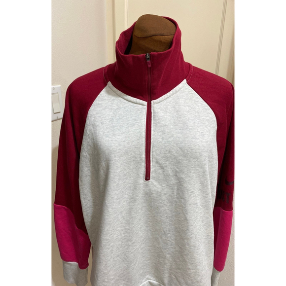 women's nike dry colorblock crew sweatshirt size large - Picture 3 of 10